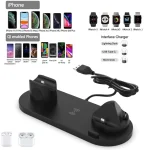 HQ-UD15-upgraded 6 in 1 Wireless Charger For iPhone, Apple Watch, AirPods and Other Android Phones - Image 4