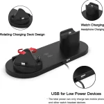HQ-UD15-upgraded 6 in 1 Wireless Charger For iPhone, Apple Watch, AirPods and Other Android Phones - Image 5