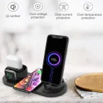 HQ-UD15-upgraded 6 in 1 Wireless Charger For iPhone, Apple Watch, AirPods and Other Android Phones - Image 7