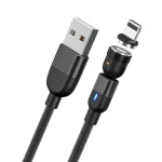 1m 3A Output USB to 8 Pin 540 Degree Rotating Magnetic Data Sync Charging Cable, 1m 8 Pin - Image 13