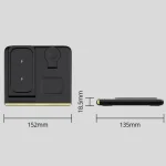 C27 15W 4 in 1 Foldable Magnetic Wireless Charger with Ambient Light, C27 - Image 2