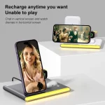 C27 15W 4 in 1 Foldable Magnetic Wireless Charger with Ambient Light, C27 - Image 9