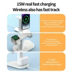 JJT-A70 15W 3 in 1 Multifunctional Magnetic Wireless Charging Holder, JJT-A70 - Image 2