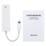 NK107A1 8 Pin to RJ45 Ethernet LAN Network Adapter Cable for iPhone / iPad Series, Total Length: 16cm - Image 4
