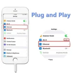 NK107A1 8 Pin to RJ45 Ethernet LAN Network Adapter Cable for iPhone / iPad Series, Total Length: 16cm - Image 6