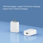 Original Xiaomi 18W Wall Charger Adapter Single Port USB Quick Charger, US Plug - Image 9