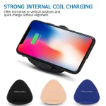 QK11 10W ABS + PC Fast Charging Qi Wireless Charger Pad, QK11 Black, QK11 Gold, QK11 Blue - Image 8