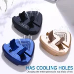 QK11 10W ABS + PC Fast Charging Qi Wireless Charger Pad, QK11 Black, QK11 Gold, QK11 Blue - Image 9