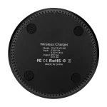 TOVYS-KC-N5 9V 1A Output Frosted Round Wire Qi Standard Fast Charging Wireless Charger, Cable Length: 1m, Frosted, Frosted White - Image 3