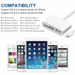 NK-1081 8 Pin to SD + TF + USB Port Camera Reader Adapter - Image 6