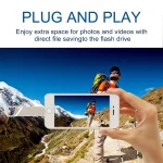 RQW-10F 2 in 1 USB 2.0 & 8 Pin 64GB Keychain Flash Drive - Image 7