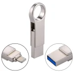 RQW-10D 2 in 1 USB 2.0 & 8 Pin 128GB Flash Drive - Image 2