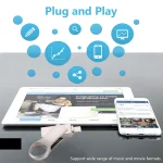 RQW-10D 2 in 1 USB 2.0 & 8 Pin 128GB Flash Drive - Image 6