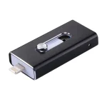 RQW-02 3 in 1 USB 2.0 & 8 Pin & Micro USB 32GB Flash Drive(Black) - Image 2