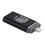 easyflash RQW-01B 3 in 1 USB 2.0 & 8 Pin & Micro USB 64GB Flash Drive(Black) - Image 2