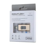 easyflash RQW-01B 3 in 1 USB 2.0 & 8 Pin & Micro USB 64GB Flash Drive(Gold) - Image 4