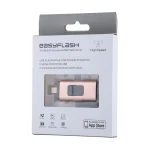 easyflash RQW-01B 3 in 1 USB 2.0 & 8 Pin & Micro USB 64GB Flash Drive(Rose Gold) - Image 4
