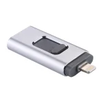 easyflash RQW-01B 3 in 1 USB 2.0 & 8 Pin & Micro USB 64GB Flash Drive(Silver) - Image 2