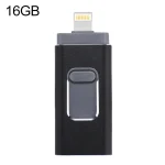easyflash RQW-01B 3 in 1 USB 2.0 & 8 Pin & Micro USB 16GB Flash Drive, RQW-01B Black, RQW-01B Gold, RQW-01B Rose Gold, RQW-01B Silver