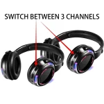 UHF-9 Headset LED Wireless Noise Cancelling Earphone, Earphone - Image 4