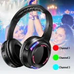 UHF-9 Headset LED Wireless Noise Cancelling Earphone, Earphone - Image 6
