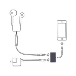 GL011 2 in 1 8 Pin Female + 3.5mm Female to 8 Pin Male Audio Charging Adapter - Image 5