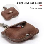 CF1108 For AirPods Pro Crazy Horse Texture Earphone Protective Leather Case with Hook, For AirPods Pro - Image 6