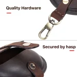 CF1042B For AirPods Pro Crazy Horse Texture Convenient Multifunction Earphone Protective Leather Case with Hook, For AirPods Pro Multifunction, For AirPods Pro Convenient - Image 5