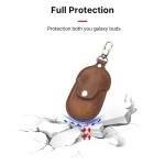 CF1109 For Galaxy Buds Crazy Horse Texture Clamshell Earphone Protective Leather Case with Hook, For Galaxy Buds - Image 6