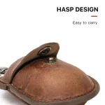 CF1109 For Galaxy Buds Crazy Horse Texture Clamshell Earphone Protective Leather Case with Hook, For Galaxy Buds - Image 7