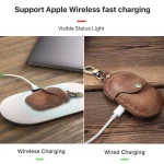 CF1109 For Galaxy Buds Crazy Horse Texture Clamshell Earphone Protective Leather Case with Hook, For Galaxy Buds - Image 10