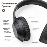 ROCK Space O2 HiFi Bluetooth 5.0 Wireless Headset with Mic, Support TF Card, Space O2 - Image 8