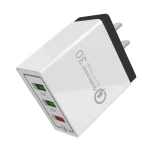 AR-QC-03 2.1A 3 USB Ports Quick Charger Travel Charger, US Plug, AR-QC-03 US, AR-QC-03 US Plug Blue