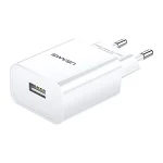 USAMS US-CC075 T18 2.1A Single USB Travel Charger, EU Plug, EU Plug - Image 2