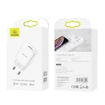 USAMS US-CC075 T18 2.1A Single USB Travel Charger, EU Plug, EU Plug - Image 5