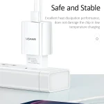 USAMS US-CC075 T18 2.1A Single USB Travel Charger, EU Plug, EU Plug - Image 10