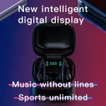 258 Wireless Ear-mounted Bluetooth Earphone with Charging Box & Digital Display, Support Touch & HD Call & Voice Assistant & NFC, MD03 Black, 258 White - Image 5