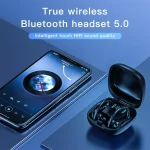 258 Wireless Ear-mounted Bluetooth Earphone with Charging Box & Digital Display, Support Touch & HD Call & Voice Assistant & NFC, MD03 Black, 258 White - Image 7