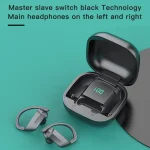 258 Wireless Ear-mounted Bluetooth Earphone with Charging Box & Digital Display, Support Touch & HD Call & Voice Assistant & NFC, MD03 Black, 258 White - Image 9