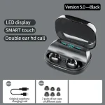 263 TWS CVC8.0 Noise Cancelling Bluetooth Earphone with Charging Box, Support Touch & Three-screen LED Battery Display & Phone Holder & Power Bank & HD Call & Voice Assistant, 263 - Image 2