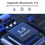 263 TWS CVC8.0 Noise Cancelling Bluetooth Earphone with Charging Box, Support Touch & Three-screen LED Battery Display & Phone Holder & Power Bank & HD Call & Voice Assistant, 263 - Image 3