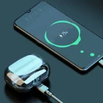 263 TWS CVC8.0 Noise Cancelling Bluetooth Earphone with Charging Box, Support Touch & Three-screen LED Battery Display & Phone Holder & Power Bank & HD Call & Voice Assistant, 263 - Image 9