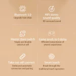 278 TWS External Noise Cancelling Touch Bluetooth Earphone with Charging Box, Support LED Power Digital Display & Breathing Lights & Call & Voice Assistant, 278 Black, 278 White - Image 5