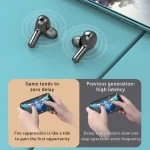 278 TWS External Noise Cancelling Touch Bluetooth Earphone with Charging Box, Support LED Power Digital Display & Breathing Lights & Call & Voice Assistant, 278 Black, 278 White - Image 10