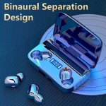 A9 TWS CVC8.0 and DSP Dual Noise Cancelling Bluetooth Earphone with Magnetic Charging Box & LED Digital Display, Support Touch & HD Call & Siri & Power Bank, A9 - Image 2