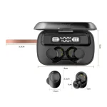 A13 TWS CVC8.0 and DSP Dual Noise Cancelling Touch Bluetooth Earphone with Charging Box, Support LED Digital Display & Clock & Flashlight & HD Call & Siri & Power Bank, A13 - Image 3