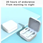AIR2S TWS Dual Microphone Voice Noise Cancelling Touch Bluetooth Earphone with Charging Box, Support Light Display & Call & Voice Assistant & NFC, AIR2S Black, AIR2S White - Image 8