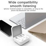 AIR2S TWS Dual Microphone Voice Noise Cancelling Touch Bluetooth Earphone with Charging Box, Support Light Display & Call & Voice Assistant & NFC, AIR2S Black, AIR2S White - Image 9