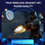 F9-5 Intelligent Noise Cancelling Touch Bluetooth Earphone with Charging Box, Supports Three-screen LED Power Display & HD Call & Power Bank & Siri, F9-5 Black, F9-5 White - Image 13