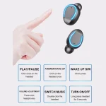 F9-5 Intelligent Noise Cancelling Touch Bluetooth Earphone with Charging Box, Supports Three-screen LED Power Display & HD Call & Power Bank & Siri, F9-5 Black, F9-5 White - Image 3